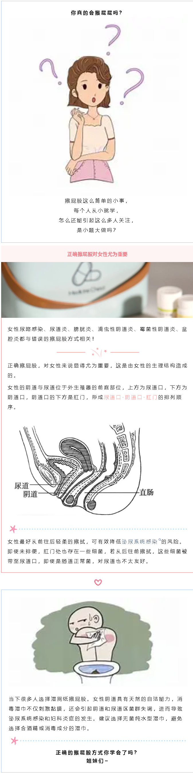 你会擦屁屁吗？女生看过来......(图1)