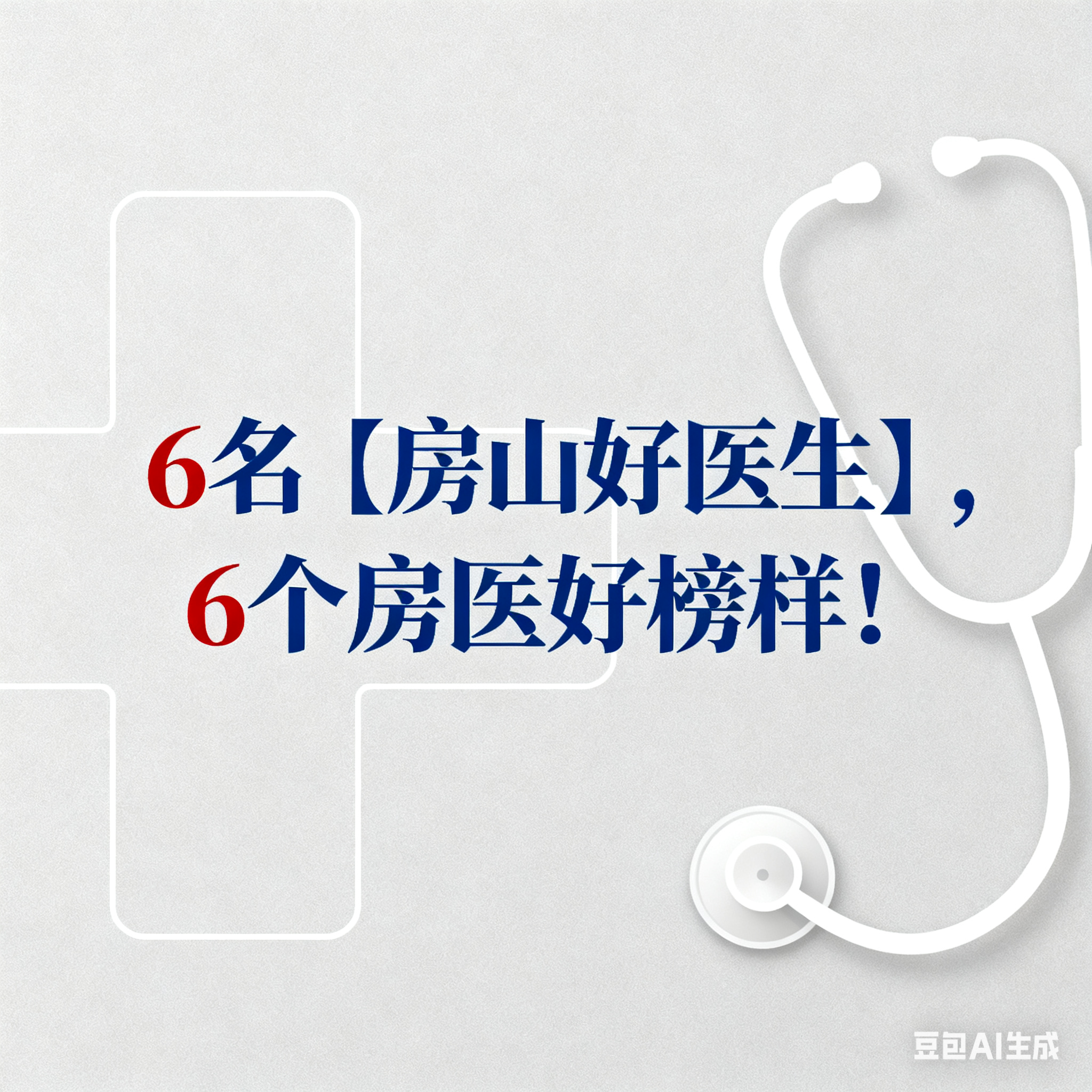 6名【房山好医生】，6个房医好榜样！